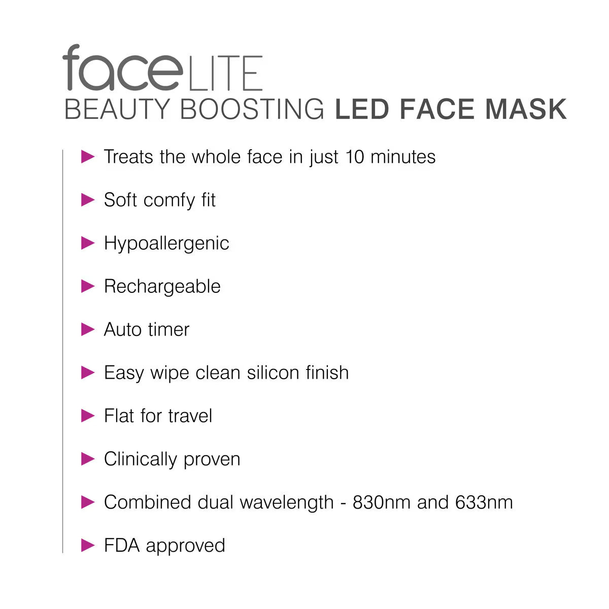 Rio Facelite Beauty Boosting LED Face Mask